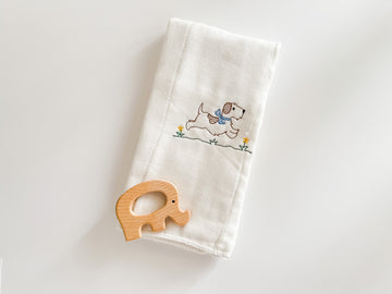 Vintage Dog Burp Cloth
