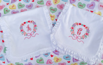 Classic Wreath Burp Cloth