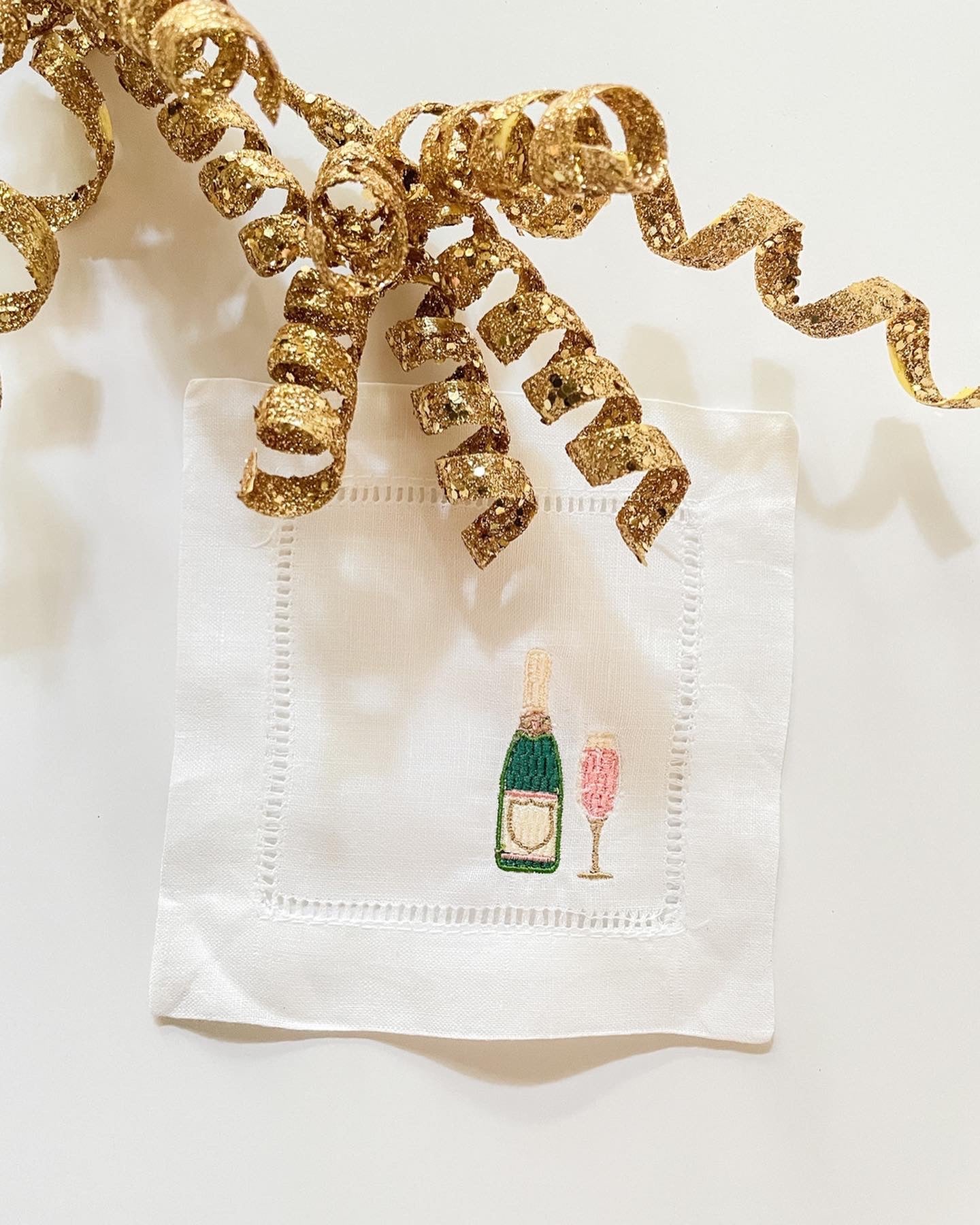 Champagne Linen Cocktail Napkins